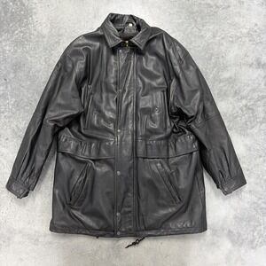 Vintage Amber Collection Leather Jacket Size XL Long
